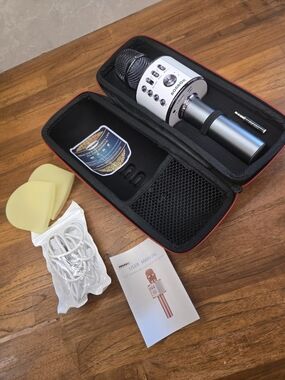 BONAOK Wireless Bluetooth Karaoke Microphone with Case